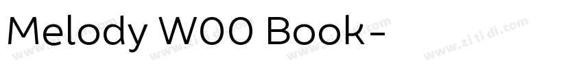 Melody W00 Book字体转换